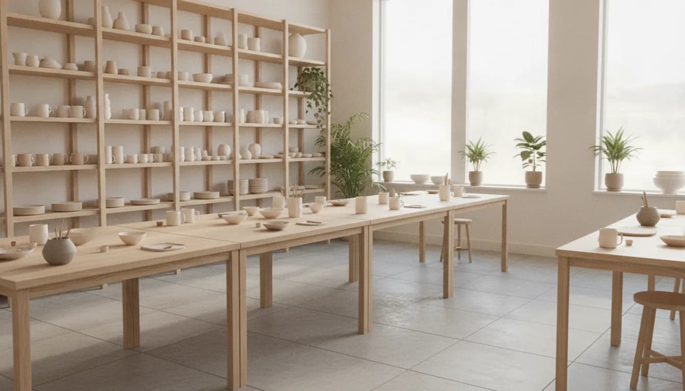 Das Atelier am Nachmittag